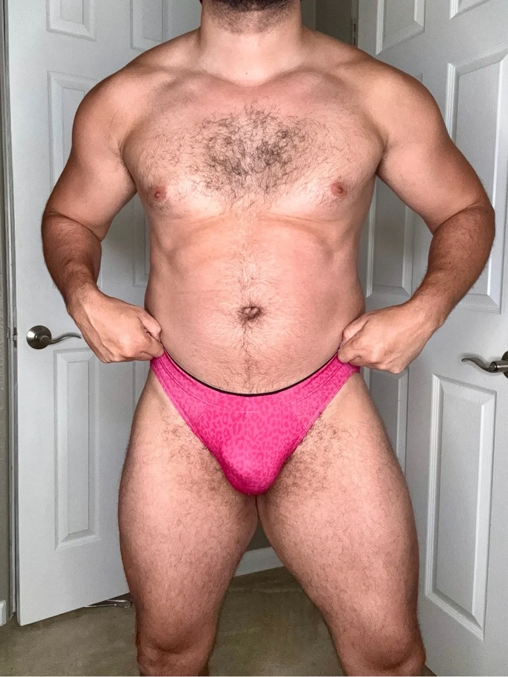 2XIST Hot Pink Leopard-Print Bikini Brief